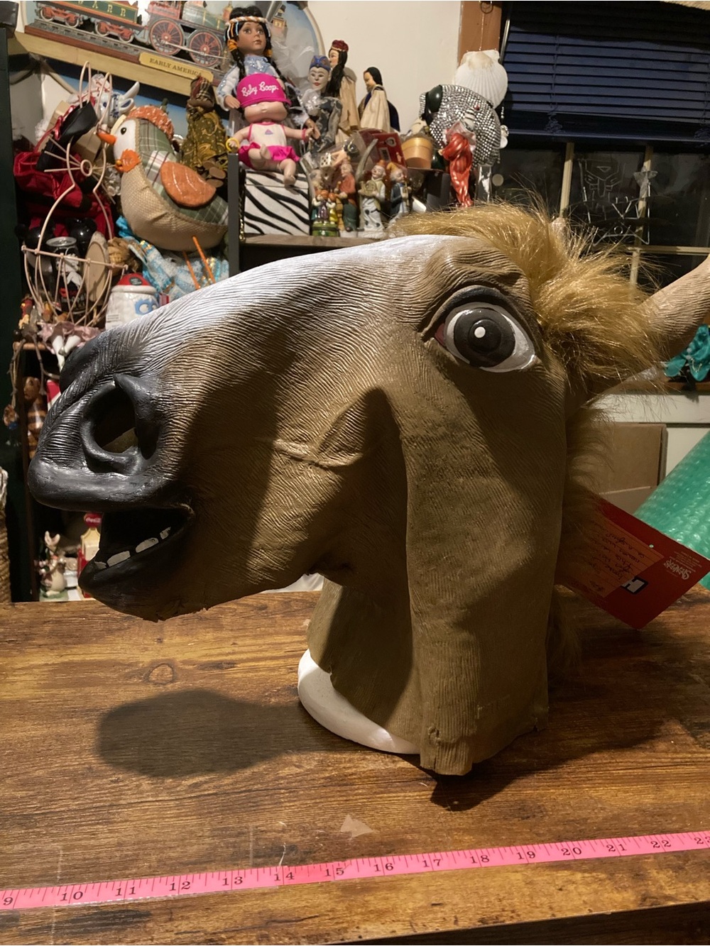 Spencer's horse head mask